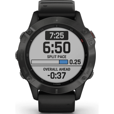 Смарт-годинник Garmin Fenix 6 (Carbon Gray DLC/Black Band) (010-02158-11)