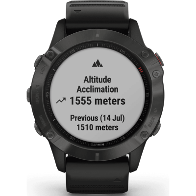 Смарт-годинник Garmin Fenix 6 (Carbon Gray DLC/Black Band) (010-02158-11)