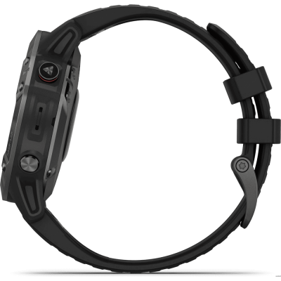 Смарт-годинник Garmin Fenix 6 (Carbon Gray DLC/Black Band) (010-02158-11)
