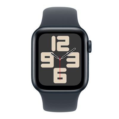 Смарт-годинник Apple Watch SE 2 40mm (Midnight/Aluminium Case with Midnight Sport Band – M/L) (MXE93)