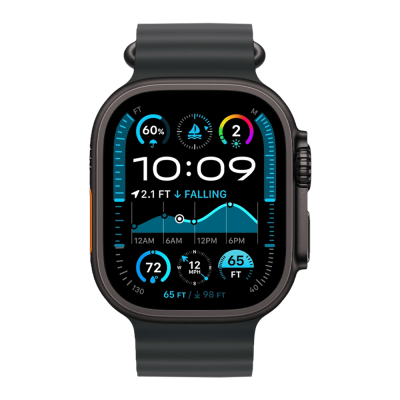 Смарт-годинник Apple Watch Ultra 2 49mm (Black/Titanium Case with Black Ocean Band)