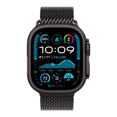 Смарт-годинник Apple Watch Ultra 2 49mm (Black/Titanium Case with Black Titanium Milanese Loop)