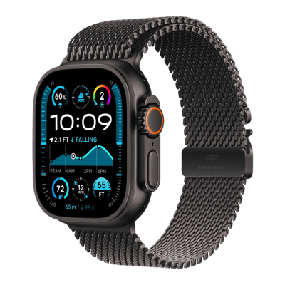 Смарт-годинник Apple Watch Ultra 2 49mm (Black/Titanium Case with Black Titanium Milanese Loop)