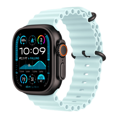 Смарт-годинник Apple Watch Ultra 2 49mm (Black/Titanium Case with Ice Blue Ocean Band)