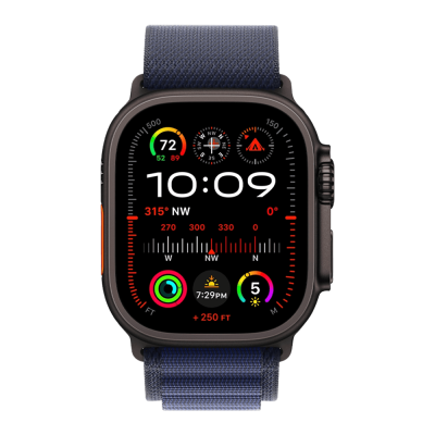 Смарт-годинник Apple Watch Ultra 2 49mm (Black/Titanium Case with Navy Alpine Loop – Medium)