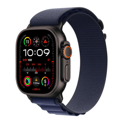 Смарт-годинник Apple Watch Ultra 2 49mm (Black/Titanium Case with Navy Alpine Loop – Large)