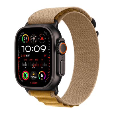 Смарт-годинник Apple Watch Ultra 2 49mm (Black/Titanium Case with Tan Alpine Loop – Large)