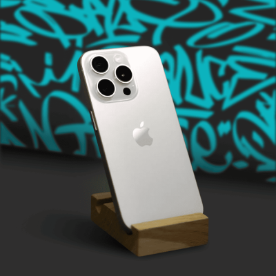 Б/у Apple iPhone 15 Pro Max 256GB (MU783) (White Titanium) (Ідеальний стан)