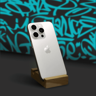 Б/у Apple iPhone 15 Pro 128GB (MTUW3) (White Titanium) (Ідеальний стан)