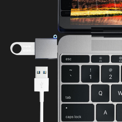 Адаптер Satechi Type-C USB Adapter (Silver) (ST-TCUAS)