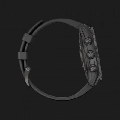 Смарт-годинник Garmin Fenix 7 Sapphire Solar (Carbon Gray DLC/Black Band) (010-02540-20)