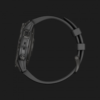 Смарт-годинник Garmin Fenix 7 Sapphire Solar (Carbon Gray DLC/Black Band) (010-02540-20)