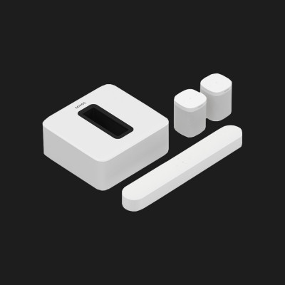Домашній кінотеатр Sonos 5.1 Beam G2, Sub & One SL (White) (BEAMG251)
