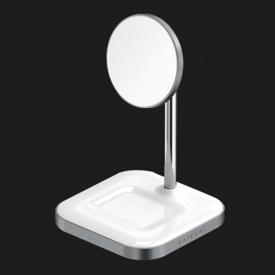 Зарядний пристрій Satechi Aluminum 2-in-1 Magnetic Wireless Stand (ST-WMCS2M)