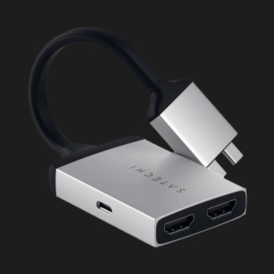 Адаптер Satechi Type-C Dual HDMI Adapter (Space Gray) (ST-TCDHAM)