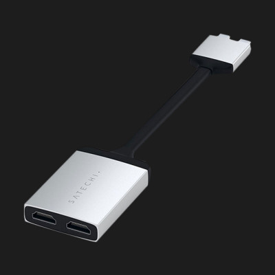 Адаптер Satechi Type-C Dual HDMI Adapter (Space Gray) (ST-TCDHAM)