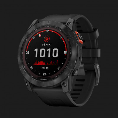 Смарт-годинник Garmin Fenix 7X Solar (Slate Gray/Black Band) (010-02541-00)