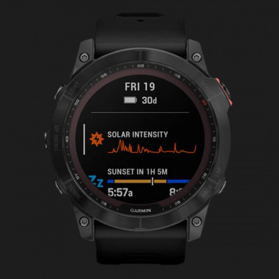 Смарт-годинник Garmin Fenix 7X Solar (Slate Gray/Black Band) (010-02541-00)