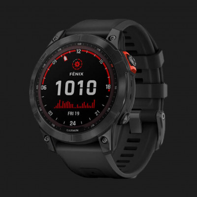 Смарт-годинник Garmin Fenix 7 Solar (Slate Gray/Black Band) (010-02540-10)