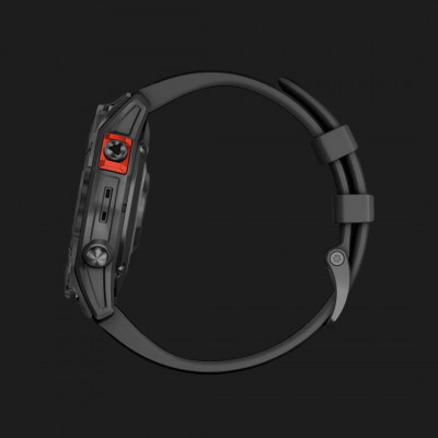 Смарт-годинник Garmin Fenix 7 Solar (Slate Gray/Black Band) (010-02540-10)