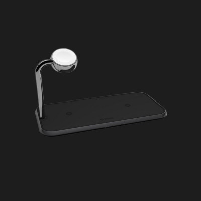 Зарядний пристрій Zens Dual Aluminium Wireless Charger + Apple Watch 10W (Black) (ZEDC05B/00)
