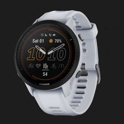 Смарт-годинник Garmin Forerunner 955 Solar (Whitestone) (010-02638-01/21)