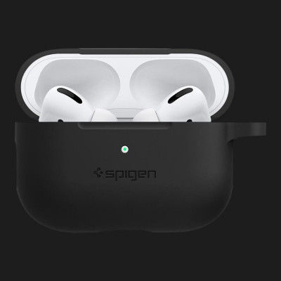 Чохол Spigen Silicone Fit для AirPods Pro (Black)