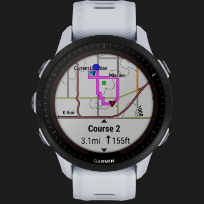 Смарт-годинник Garmin Forerunner 955 Solar (Whitestone) (010-02638-01/21)
