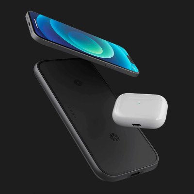 Зарядний пристрій Zens Dual Aluminium Wireless Charger (White)