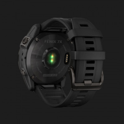 Смарт-годинник Garmin Fenix 7X Sapphire Solar (Carbon Gray DLC/Black Band) (010-02541-10)