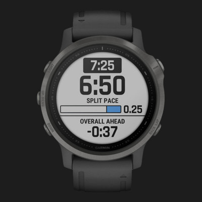 Смарт-годинник Garmin Fenix 6S (Carbon Gray DLC/Black Band) (010-02159-25)
