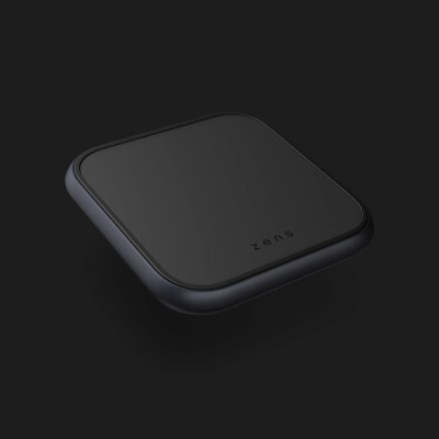 Зарядний пристрій Zens Single Aluminium Wireless Charger 18W (Black) (ZESC14B/00)