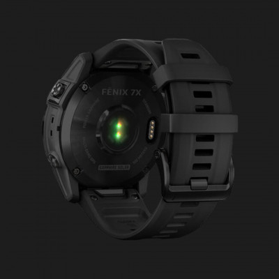 Смарт-годинник Garmin Fenix 7X Sapphire Solar (Black DLC/Black Band) (010-02541-22)
