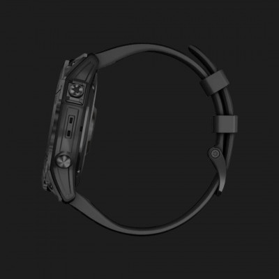 Смарт-годинник Garmin Fenix 7X Sapphire Solar (Black DLC/Black Band) (010-02541-22)