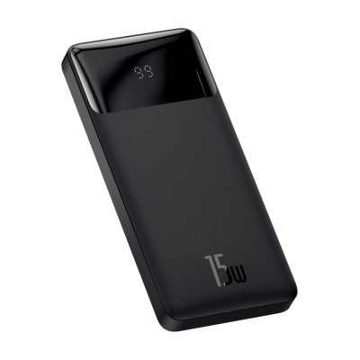 Зовнішній акумулятор Baseus Bipow Overseas 10000mAh 15W (Black) (PPBD050001)