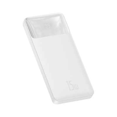 Зовнішній акумулятор Baseus Bipow Overseas 10000mAh 15W (White) (PPBD050002)