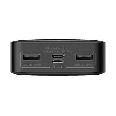 Зовнішній акумулятор Baseus Bipow Overseas 20000mAh 15W (Black) (PPBD050101)