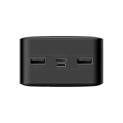 Зовнішній акумулятор Baseus Bipow Overseas 30000mAh 15W (Black) (PPBD050201)