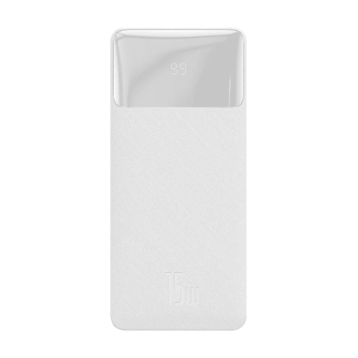 Зовнішній акумулятор Baseus Bipow Overseas 30000mAh 15W (White) (PPBD050202)