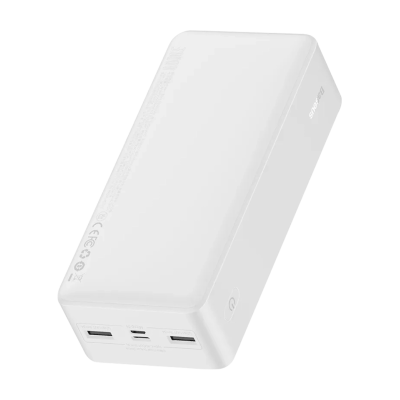 Зовнішній акумулятор Baseus Bipow Overseas 30000mAh 15W (White) (PPBD050202)