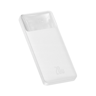 Зовнішній акумулятор Baseus Bipow Overseas 10000mAh 20W (White) (PPBD050502)