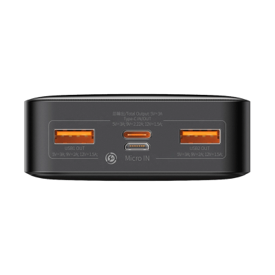 Зовнішній акумулятор Baseus Bipow Overseas 20000mAh 20W (Black) (PPBD050501)