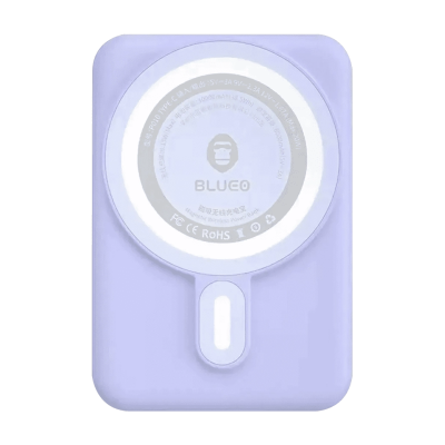 Зовнішній акумулятор Blueo Wireless Power Bank 10000mAh (Purple)