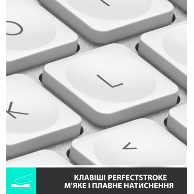 Клавіатура Logitech MX Keys Mini for Mac Wireless Illuminated (Pale Grey) (920-010526)