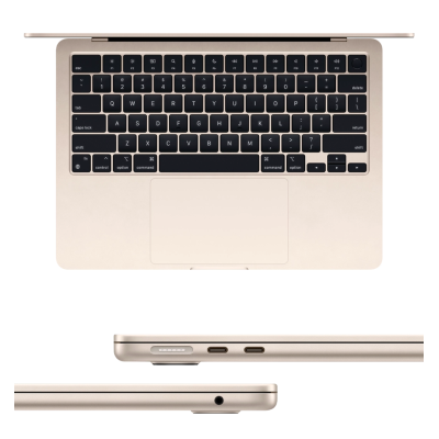 Ноутбук Apple MacBook Air 13" M3/8CPU/10GPU/16GB/1TB SSD (Starlight) (Z1BA0015Y)