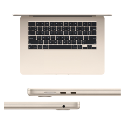 Ноутбук Apple MacBook Air 15" M3/8CPU/10GPU/16GB/256GB SSD (Starlight) (Z1BT00067)
