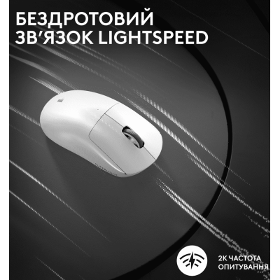 Миша Logitech G Pro X Superlight 2 Lightspeed (White) (910-006638)