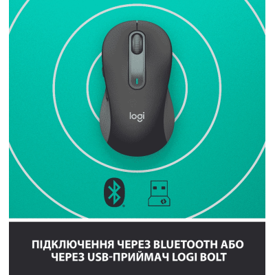 Миша Logitech Signature M650 L Wireless (Graphite) (910-006236)