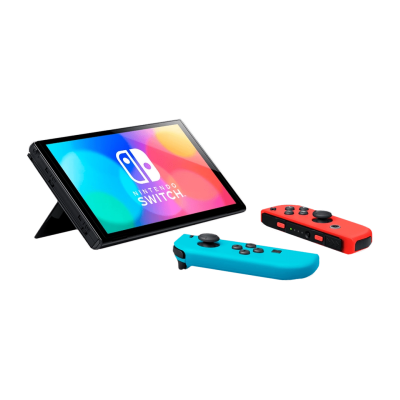 Ігрова приставка Nintendo Switch OLED (Neon Blue & Neon Red Joy-Con)