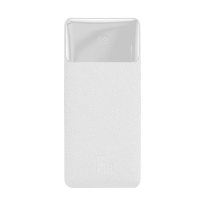 Зовнішній акумулятор Baseus Bipow Digital Display 10000mAh 15W (White) (PPDML-I02)